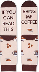 Coffee Gifts for Coffee Lovers Novelty If You Can Read This Bring Me Coffee Socks for Men, Gifts for Drinkers