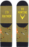 I'd Rather Be Hunting Socks for Men who Love to Hunt, Funny Gifts for Hunters
