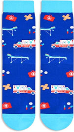 Unisex EMT Socks Pharmacy Socks Paramedic Socks, Funny Paramedic Gifts for Men Women, EMT Driver Gifts, Ambulance Drivers Gifts, Emergency Room ER Nurse Gifts