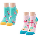 2 Pairs Women's Flamingo Socks Flamingo Gifts For Flamingo Lovers Mom Women