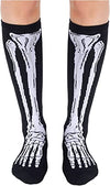 Funny Knee High Halloween Socks for Women, Long Crazy Halloween Socks, Silly Halloween Gifts for Women, Bone Socks, Skeleton Socks, X-Ray Socks, Spooky Gifts