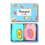 Women's Funny Fashion Donut Socks Gifts for Donut Lovers-2 Pack