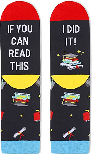 Cool Graduation Gifts for Her/Him, Funny Socks for Women Men  Teens, College Student Gifts, Fun Gifts for Students, Best Graduation Presents
