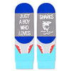 Shark Gifts for Boys Who Love Shark Unique Presents for Children Cute Boy's Shark Socks, Gifts for 7-10 Years Old Boys