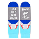 Shark Gifts for Boys Who Love Shark Unique Presents for Children Cute Boy's Shark Socks, Gifts for 7-10 Years Old Boys