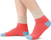 Women's Cozy Thick Wool Stylish Light Color Socks Gifts-5 Pack