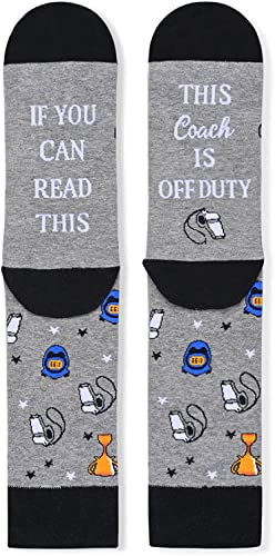 Coach Off Duty Socks, Gift For Coaches, Birthday, Retirement, Anniversary, Christmas, Gift For Him, Present for Coaches, Men Coach Socks