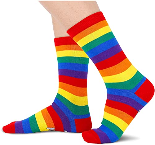 Women Rainbow Socks, Pride Socks for Women, Lgbtq Socks, Funny Colorful  Striped Socks, Lesbian Gifts, Lgbtq Gifts, Pride Gifts