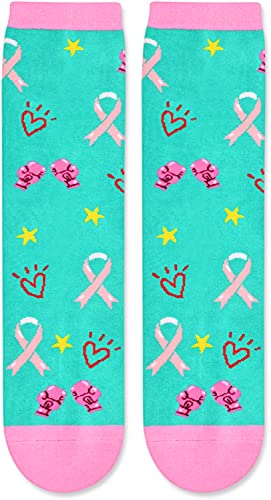 Inspirational Gifts, Breast Cancer Gifts, Chemo Gifts, Breast Cancer Awareness Socks, Survivor Socks for Women