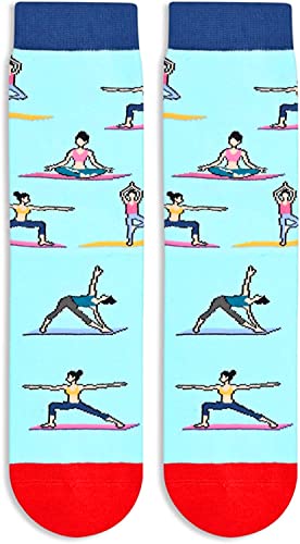 Novelty Yoga Socks, Funny Yoga Gifts for Yoga Lovers, Sports Socks