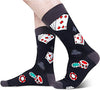 Men's Poker Socks, Playing Cards Socks, Poker Gifts, Casino Gifts for Poker Players, Gamblers Gifts, Funny Gambling Gifts for Poker Lovers