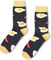 Men's Novelty Funny Bacon Egg Socks Gifts for Food Lovers