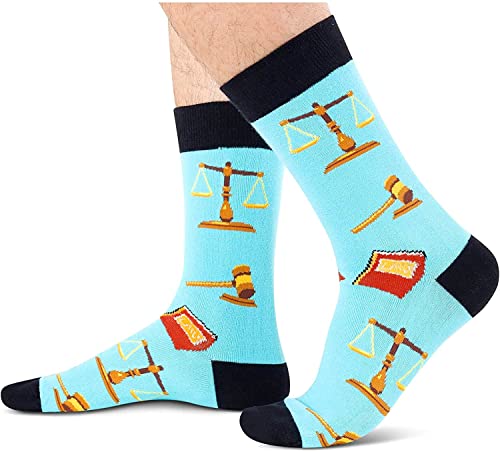 Men's Funny Pop Lawyer Occupational Socks Lawyer Gifts