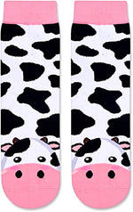 Funny Cow Gifts for Girls, Gifts for Daughters, Kids Who Love Cow, Cute Cow Socks for Girls, Gifts for 7-10 Years Old Girl