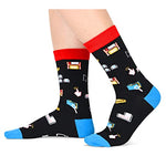 Unisex Programmer Socks, Geek Socks, Computer Socks, Programmer Gifts, Geek Gifts, PC Gamer Gifts, Ideal Gifts for Computer Geeks, Women Men Programming Socks