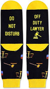 Unisex Mid-Calf Knit Yellow Lawyer Occupational Socks Lawyer Gifts