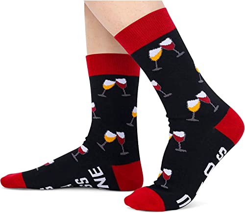 Women's Novelty Funny Wine Socks Gifts for Wine Lovers