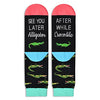 Gender-Neutral Alligator Gifts, Unisex Alligator Socks for Women and Men, Crocodile Gifts Alligator Socks