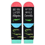 Gender-Neutral Alligator Gifts, Unisex Alligator Socks for Women and Men, Crocodile Gifts Alligator Socks