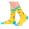 Funny Saying Bee Gifts for Women,Just A Girl Who Loves Bees,Novelty Bee Print Socks