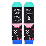 Unisex Breast Cancer Socks, Cancer Awareness Socks, Chemo Socks, Inspirational Gifts for Women and Men, Chemo Gifts, Survivor Gifts