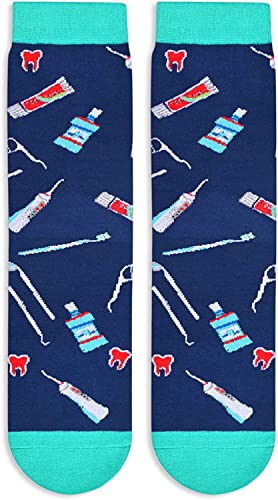 Dental Assistant Gifts, Dentist Gifts, Dental Socks, Tooth Socks, Teeth Socks, Unique Tooth Gifts, Teeth Gifts, Dental Hygienist Gifts