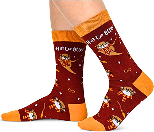 Gender-Neutral Otter Gifts, Unisex Otter Socks for Women and Men, Sea Otter Gifts Ocean Socks