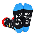 Unisex Programmer Socks, Geek Socks, Computer Socks, Programmer Gifts, Geek Gifts, PC Gamer Gifts, Ideal Gifts for Computer Geeks, Women Men Programming Socks