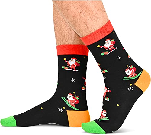 Funny Christmas Gifts for Men Women, Christmas Vacation Gifts, Christmas Socks, Dinosaur Socks, Xmas Gifts, Holiday Gifts, Santa Gift Stocking Stuffer Dinosaur Gifts