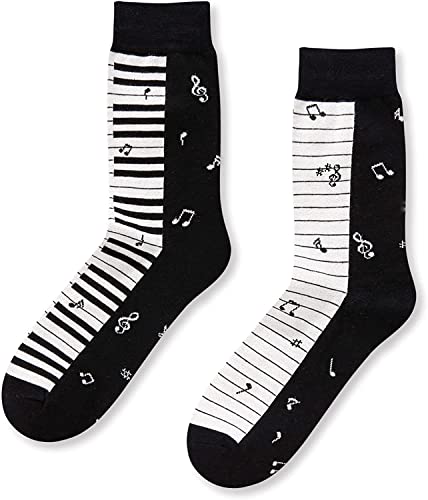 Piano Gifts for Men, Music Gift for Musician, Piano Players, Piano Teachers, and Music Lovers. Unique Piano Themed Gifts, Men's Piano Socks