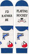 Novelty Hockey Socks, Funny Hockey Gifts for Hockey Lovers, Ball Sports Socks, Gifts For Men Women, Unisex Hockey Themed Socks, Sports Lover Gift, Silly Socks, Fun Socks