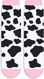 Funny Saying Cow Gifts for Women,Crazy Cow Lady,Novelty Cow Print Socks for Cow Lovers, Gift For Her, Gift For Mom