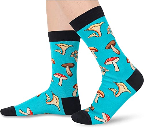 Novelty Mushroom Themed Gifts Funny Mushroom Socks for Men Women, Mushroom Gifts Plant Lover Gifts for Nature Lovers