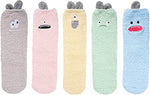 Monster Lover Gifts for Women Monster Gifts for Girl Lady Female Fuzzy Crazy Monster Socks 5 Pairs
