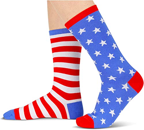 Women's Novelty Cool American Flag Socks Fourth of July Socks Gifts