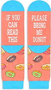 Unisex Donut Socks, Donut Lover Gift, Funny Food Socks, Novelty Donut Gifts, Gift Ideas for Men Women, Funny Donut Socks for Donut Lovers, Valentines Gifts, Christmas Gifts