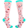 Medical Themed Gifts for Healthcare Workers, Radiologist Gift, Medic Gift, Gifts for Nurses, Gifts for Doctors, Health Theme Socks, Funny Knee High Socks Nurse Socks for Women