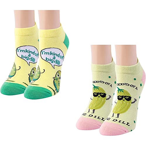 Women's Pickle Socks, Pickle Theme Socks, Pickle Gifts, Pickle Lover Presents, Best Gifts For Women, Big Dill Pun Socks, Mothers Day Gifts, Food Socks