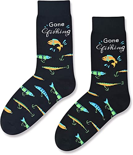 unisex Fishing Gifts Gifts for Fisherman Fly Fishing Gifts Fishing Socks Ice Fishing Gifts Fishing Gifts for Men Women Gone Fishing Socks Fly Fishing