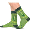 Pickle Socks For Men Women, Funny Pickle Gifts, Food Lover socks, Unisex pattern socks, Funny socks, Funky socks, Fun Pickle Themed Crew Socks