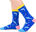 Unique Dolphin Gifts for Women Silly & Fun Dolphin Socks Silly Dolphin Gifts for Moms Marine Gift