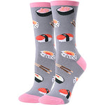 Funny Sushi Socks for Women, Novelty Sushi Gifts For Sushi Lovers, Anniversary Gift For Her, Gift For Mom, Funny Food Socks, Womens Sushi Themed Socks