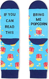 Men's Funny Cute Popcorn Socks Gifts for Popcorn Lovers