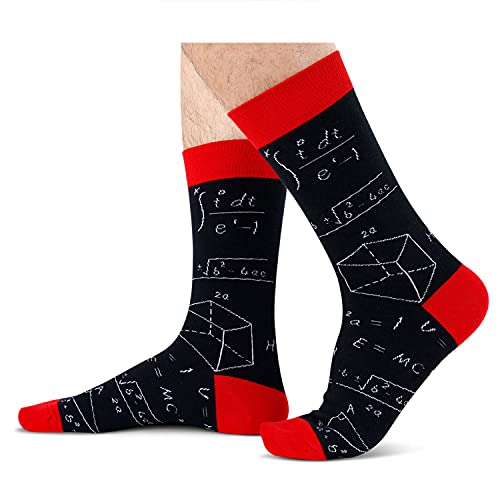 Funny Math Socks for Men Who Love Math, Novelty Men's Engineer Socks ...