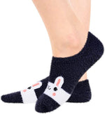 5 Pack Fuzzy Anti-Slip Socks Cozy Gifts for Women Girls Non Slip Slipper Socks with Grippers