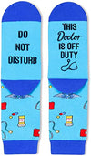 Unisex Funny Mid-Calf Knit Cozy Doctor Socks Gifts for Doctor-2 Pack