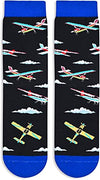 Unisex Airplane Socks Helicopter Socks Pilot Socks, Airplane Gifts Pilot Gifts Aviation Plane Gifts Air Traffic Controller Gifts Helicopter Gifts