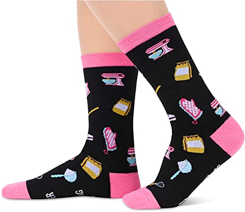 Novelty Pickle Gifts for Women, Anniversary Gift for Her, Funny Food Socks, Women's Pickle Socks, Gift for Mom, Funny Pickle Socks for Pickle Lovers