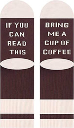 Coffee Gifts for Coffee Lovers Novelty If You Can Read This, Bring Me A Cup Of Coffee Socks, Drink Gifts for Men