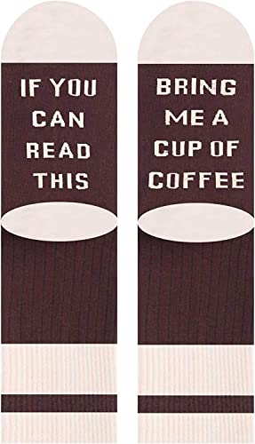 Men's Novelty Funny Coffee Socks Gifts for Coffee Lovers